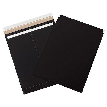 Bsc Preferred 17 x 21'' Black Self-Seal Stayflats Plus Mailers, 100PK BUY00018837